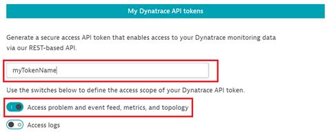 how to generate dynatrace api token