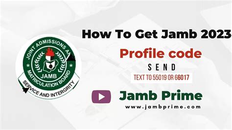 how to generate profile code for jamb