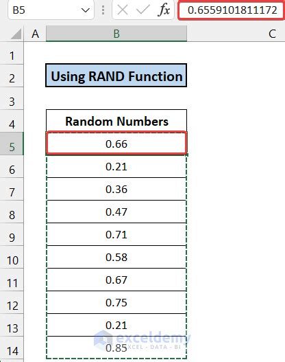 how to generate random numbers in excel without duplicates