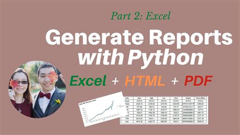 how to generate report in excel using python