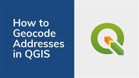 how to geocode addresses in qgis