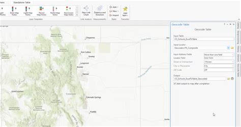 how to geocode intersections in arcgis pro