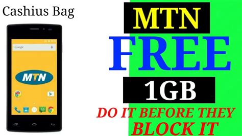 how to get 1gb free data on mtn code