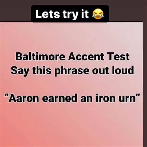 how to get a baltimore accent