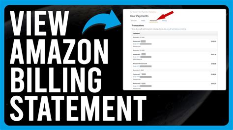 how to get a billing statement for amazon