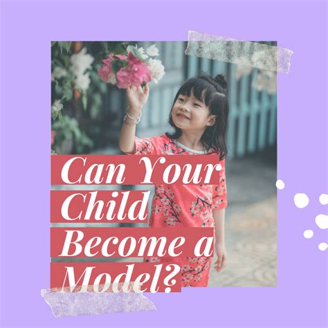 how to get a child into modeling