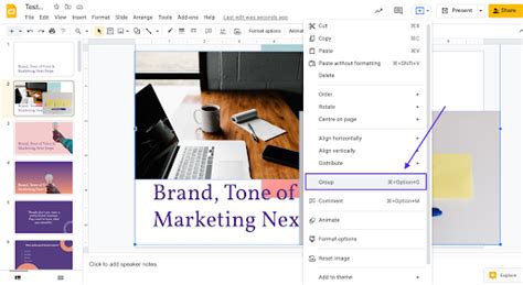 how to get a clear background on an image on google slides