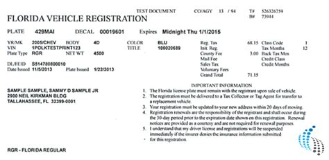 how to get a duplicate car registration in florida