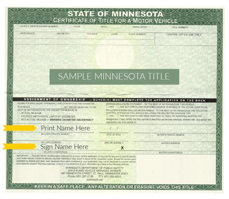 How To Get A Duplicate Car Title Minnesota