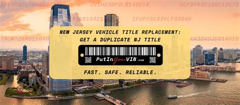 How To Get A Duplicate New Jersey Title
