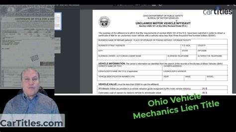 how to get a duplicate title in ohio