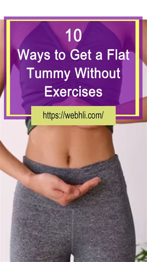 How To Get A Flat Stomach In A Day Without Exercise