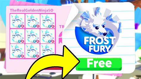 how to get a free frost fury in adopt me 2023