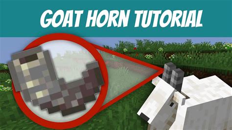 how to get a goat horn in minecraft java