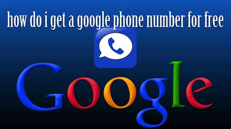 how to get a google phone number for iphone free