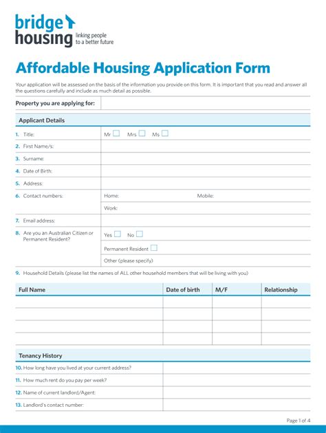 How To Get A Housing Application Form