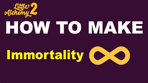 How To Get A Immortality In Little Alchemy