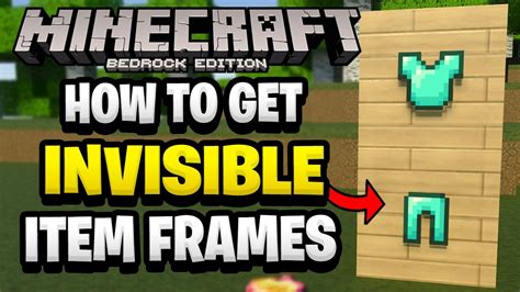 How To Get A Invisible Item Frame In Minecraft Bedrock Ipad