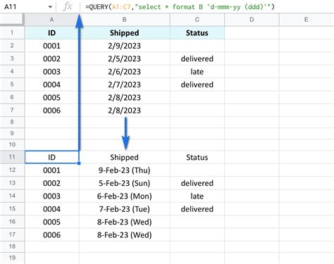 how to get a list of dates in google sheets