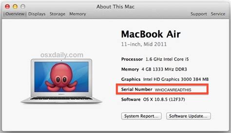 how to get a mac serial number
