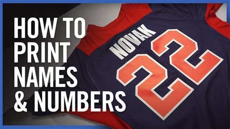 how to get a name put on a jersey