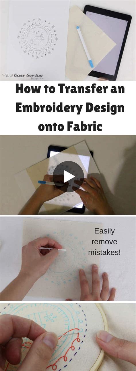 how to get a pattern onto fabric