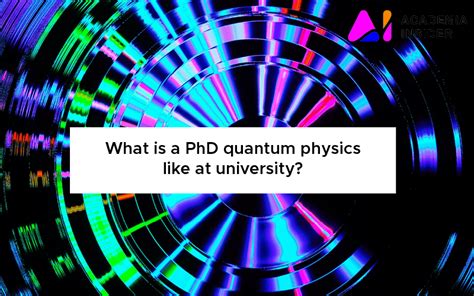 how to get a phd in quantum physics