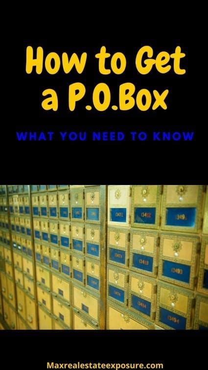 How To Get A Po Box In Ma