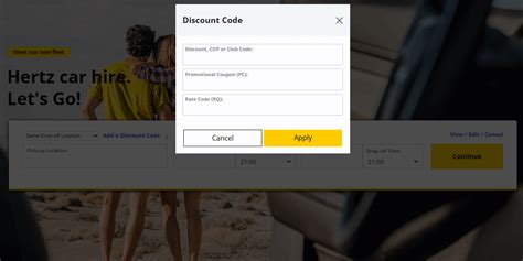 How To Get A Promo Code For Hertz