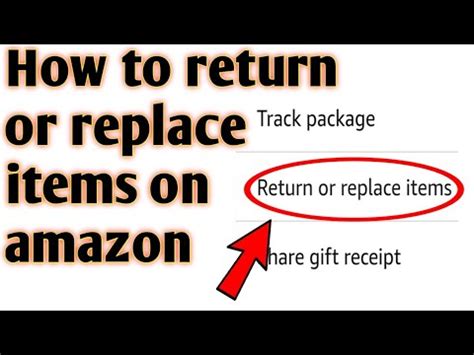 how to get a replacement item on amazon