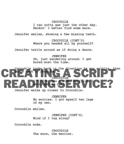 how to get a script reader job