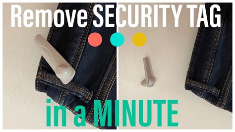 how to get a security tag off
