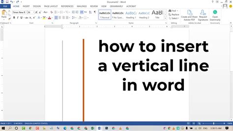 how to get a straight vertical line in text