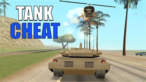how to get a tank in gta san andreas cheat code