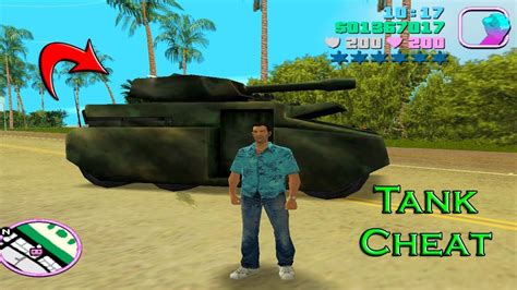 how to get a tank in gta vice city cheat code