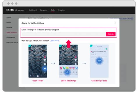 how to get a tiktok post code