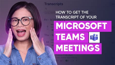 how to get a transcript off teams