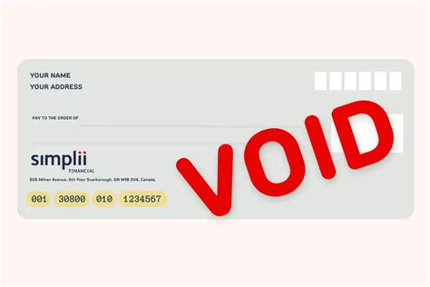 how to get a void cheque from simplii app