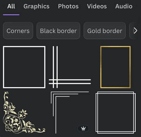 how to get a white border in canva