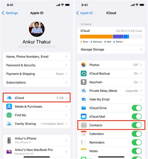 how to get all contacts from iphone to icloud