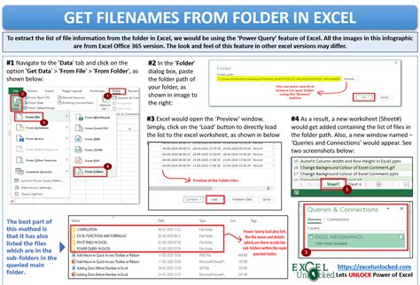 how to get all filenames from folder in excel