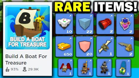 How To Get All Secret Items In Build A Boat For Treasure