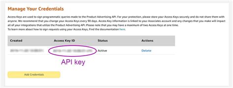 how to get amazon api key