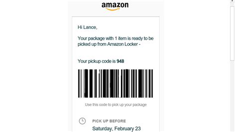 how to get amazon locker code