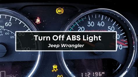 How To Get An Abs Light Off