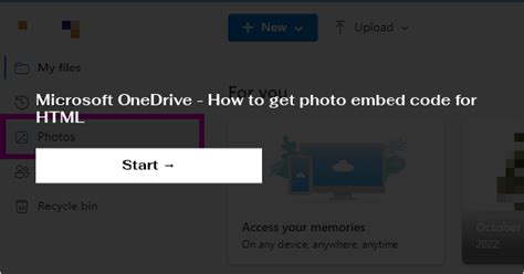 how to get an embed code from onedrive