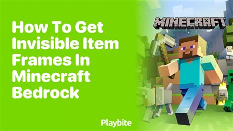How To Get An Invisible Item Frame In Minecraft Bedrock Ps4
