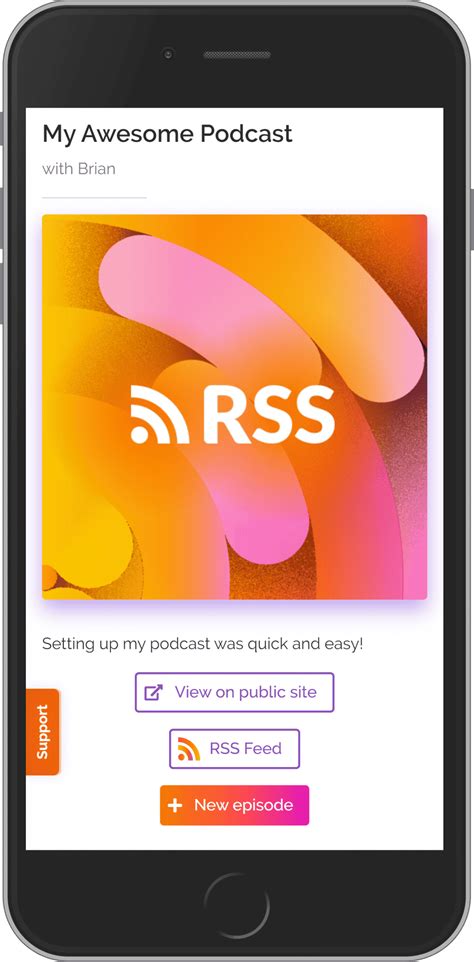 how to get an rss feed for a podcast