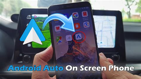 how to get android auto on phone screen