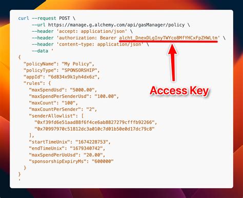 how to get api access key